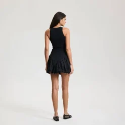 Women's Bubble Hem Knit Mini Dress - A New Day™