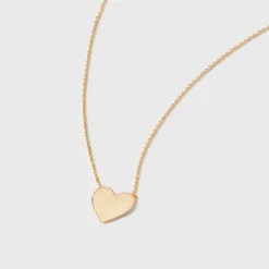 Heart Pendant Necklace - A New Day™ Gold: Nickel-Free Metal, Lobster Claw Clasp, 16" Length -A New Day GUEST 07c34175 66cb 44dc 9b68 0b5b04534237