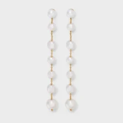Linear Pearl Dangle Earrings - A New Day™ Pearl 7 Linear Pearl Dangle Earrings - A New Day™ Pearl -A New Day GUEST 08215146 a53b 4fa8 8601 eb584e1470fd