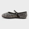 Women's Issa Rhinestone Mary Jane Ballet Flats - A New Day™ Black -A New Day GUEST 10aaf595 99ef 4519 a117 d4429807a45f
