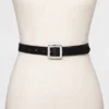 Women's Chunky Center Bar Belt - A New Day™ Black -A New Day GUEST 11afe8e8 6075 489d 89dd a7e18a341602
