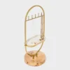 Oval Burlwood Standing Jewelry Organizer - A New Day™ Gold/Brown: Metal Storage Stand, 13.5" Height, 7" Depth -A New Day GUEST 132e2512 d316 407a bb85 caaf83419443