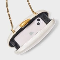 Organic Minaudiere Clutch - A New Day™ Pearl -A New Day GUEST 15280c30 614b 4b91 ba48 8d4573b136da