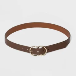 Women's Double Buckle Belt - A New Day™ Brown -A New Day GUEST 19ea4b41 c1a9 4411 849d c9b575969962