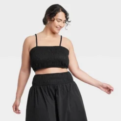 Women's Slim Fit Smocked Tiny Top - A New Day™ 12 Women's Slim Fit Smocked Tiny Top - A New Day™ -A New Day GUEST 1a79b0cd 56fa 4b4e 9c1b 18841764af4b