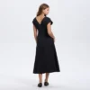 Women's Short Sleeve V-Neck Midi A-Line Dress - A New Day™ -A New Day GUEST 1e4442d5 7031 48b0 91b7 e9072d90c8bd