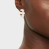 Mini Pearl Hoop Earrings - A New Day™ Gold: Nickel-Free Metal, Post Closure, 1.1" Length, Pearl Stone Type -A New Day GUEST 1e66dce3 6262 4627 a0d7 0af01fdf686c