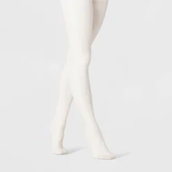 Women's Flat Knit Fleece Lined Tights - A New Day™ Ivory -A New Day GUEST 2ff2fa73 162c 4990 9a1f 76c74127a5f8