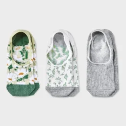 Women's Daisy 3pk Liner Socks - A New Day™ Green/Heather Gray/White 4-10: Cotton Blend, Seamless Toe, Hidden Gel Heel Grip 7 Women's Daisy 3pk Liner Socks - A New Day™ Green/Heather Gray/White 4-10: Cotton Blend, Seamless Toe, Hidden Gel Heel Grip -A New Day GUEST 32b985fe ea31 4497 8fe6 3157f65560ab