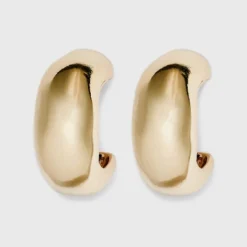 Puffy Hoop Earrings - A New Day™ Gold: Nickel-Free Metal, Zinc, Post Closure, 1.14" Length, 0.78 Oz Weight -A New Day GUEST 3396357e 01e5 4f09 8803 90a51a1f5fcf