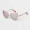 Women's Metal Heart Sunglasses - A New Day™ Pink -A New Day GUEST 3473cacd 2e4b 464d 8529 9befdb0cc2e0