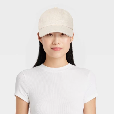 Brushed Flannel Baseball Hat - A New Day™ 3 Brushed Flannel Baseball Hat - A New Day™