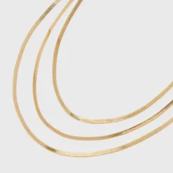 Herringbone Multi-Strand Necklace - A New Day™ Gold: Nickel-Free Metal, Lobster Claw Clasp, 20" Length 8 Herringbone Multi-Strand Necklace - A New Day™ Gold: Nickel-Free Metal, Lobster Claw Clasp, 20" Length -A New Day GUEST 3580a3cd 7c3b 434b b498 5ba2cd79c475