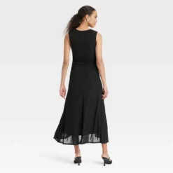 Women's Ruched Midi Sundress - A New Day™