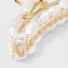 Metal With Pearl Claw Hair Clip - A New Day™ White: Hair Styling Accessory, Solid Pattern -A New Day GUEST 3ee0ebc5 d12b 402b 9570 24c52da2aca7