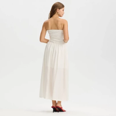 Women's Ruched Midi A-Line Dress - A New Day™ 3 Women's Ruched Midi A-Line Dress - A New Day™