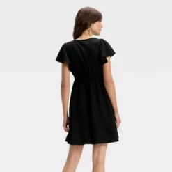 Women's Flutter Short Sleeve Mini A-Line Dress - A New Day™