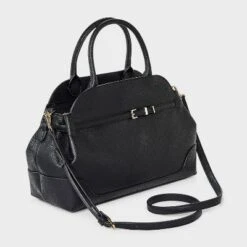 Belted Satchel Handbag - A New Day™ Black -A New Day GUEST 514062f1 55ce 44e7 822d 9a0ebd844f2b