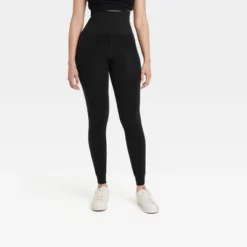 Women's High Waisted Seamless Faux Fur Lined Leggings - A New Day™ Black -A New Day GUEST 517456e8 07c0 4598 8add aa7bbda00c40