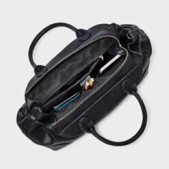 Belted Satchel Handbag - A New Day™ Black -A New Day GUEST 553f3196 a988 4da6 a523 220e611077a3