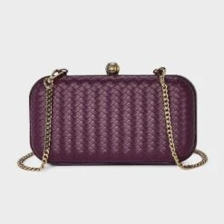Woven Minaudiere Clutch Crossbody Bag - A New Day™ Dog Dark Red -A New Day GUEST 586ea6fa fcf8 48fd af43 aa92eeb69200