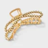 Metal Round Studded Loop Hair Claw Clip - A New Day™ Gold -A New Day GUEST 5d8f758b 01a6 4956 a31f 2f2051ec02a0