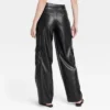 Women's High-Rise Straight Faux Leather Cargo Pants - A New Day™ Black -A New Day GUEST 66f945ee defb 4c0a bc09 b9bbecb034a0