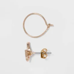 Cubic Zirconia Stud Earring Set 8pc - A New Day™