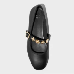 Women's Rebecca Embellished Strap Mary Jane Flats With Memory Foam Insole - A New Day™ -A New Day GUEST 702f29c6 5520 4317 a150 74cf04a266e4