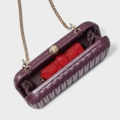 Woven Minaudiere Clutch Crossbody Bag - A New Day™ Dog Dark Red -A New Day GUEST 71e9315d df83 46ae b06d 661578f8118a