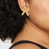 Textured Bow Earrings - A New Day™ Gold -A New Day GUEST 72be7d00 3f74 4dd8 a4c7 d8a9a5051a38