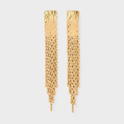 Fringe Drop Earrings - A New Day™ Gold -A New Day GUEST 84595500 0699 465f b765 b2bb4a2bec12
