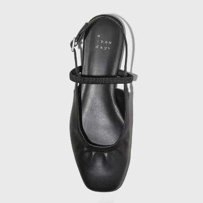 Women's Vada Slingback Scrunch Toe Flats - A New Day™ 4 Women's Vada Slingback Scrunch Toe Flats - A New Day™ - Image 2