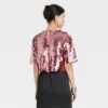 Women's Short Sleeve Paillettes - A New Day™ -A New Day GUEST 859e79ef 1bb7 4bff 8e95 df17e98d6d6b