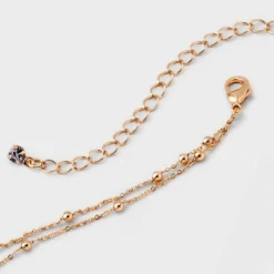 Gold 2 Row Satellite Chain Necklace - A New Day™ Gold: Nickel-Free Multi-Strand Jewelry With Lobster Claw Clasp -A New Day GUEST 8ae18531 7624 414c 9088 c915be5e3977