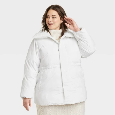 Women's Mid Length Relaxed Puffer Jacket - A New Day™ 8 Women's Mid Length Relaxed Puffer Jacket - A New Day™ - Image 6