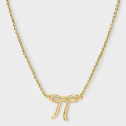 14K Gold-Plated Bow Necklace - A New Day™ Gold 9 14K Gold-Plated Bow Necklace - A New Day™ Gold -A New Day GUEST 9a01565e 4b61 4b79 9fcc c72b08dae2d3