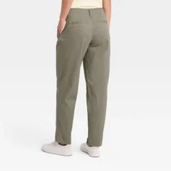 Women's High-Rise Pleat Front Tapered Chino Pants - A New Day™