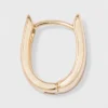 Huggie Hoop Earrings - A New Day™ Gold: Snap Closure, Nickel-Free Metal, Zinc Alloy -A New Day GUEST b096f9a7 b2df 46a8 bbe5 4b1b4f19b196