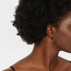 Metal Drop Earrings - A New Day™ Gold: Shiny Brass, Nickel-Free, 1.25" Length -A New Day GUEST b947f425 0c21 4322 9c74 4bec18525fd2