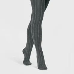 Women's Cable Fleece Lined Tights - A New Day™ -A New Day GUEST be3de762 6421 4e85 bbc3 7b61f2e39522