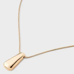 Rectangle Pendant Multi-Strand Necklace - A New Day™ Gold: Brass Cord With Lobster Claw Clasp, 20" Length, 3" Extender -A New Day GUEST c327fc22 44eb 4147 b138 f9467a1fec44