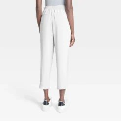 Women's High-Rise Tapered Fluid Ankle Pull-On Pants - A New Day™ Gray