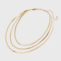Herringbone Multi-Strand Necklace - A New Day™ Gold: Nickel-Free Metal, Lobster Claw Clasp, 20" Length 7 Herringbone Multi-Strand Necklace - A New Day™ Gold: Nickel-Free Metal, Lobster Claw Clasp, 20" Length -A New Day GUEST c9b79473 65a4 40bb a51f 57b606e01093