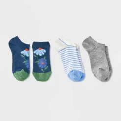 Women's 3pk Low Cut Socks - A New Day™ 4-10: Floral Design -A New Day GUEST d1c3f840 5d25 49d7 b77f e004e58af4c8