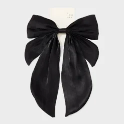 Bow Hair Barrette - A New Day™ Black