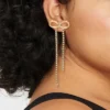 Rhinestone Bow Drop Earrings - A New Day™ Gold -A New Day GUEST dd59f527 0607 43c6 8458 3fec934a0f41