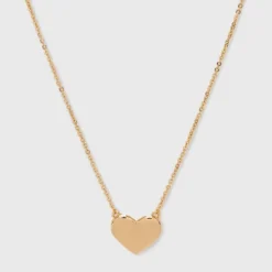 Heart Pendant Necklace - A New Day™ Gold: Nickel-Free Metal, Lobster Claw Clasp, 16" Length -A New Day GUEST e760da52 0552 4261 9d34 75bf86995606