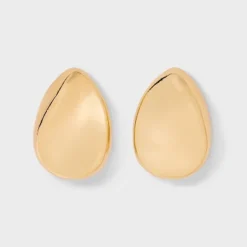 Smooth Pear Drop Earrings - A New Day™ Gold: Nickel-Free Metal, Post Closure, 1.5" Length -A New Day GUEST f372b8cb 797d 469e a22d 845f51ca4df4