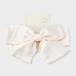 Satin Bow Hair Barrette - A New Dayâ„¢ Cream